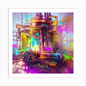 Psychedelic Machine Art Print