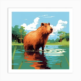 Capybara Quest Art Print