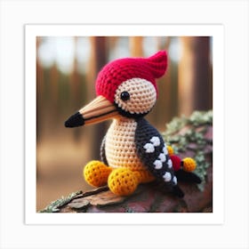 Amigurumi, Woodpecker 3 Art Print