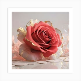 Pink Rose 11 Art Print