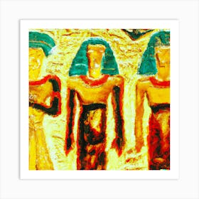 An Impressionist Oil Painting Of Babylonian Art Print