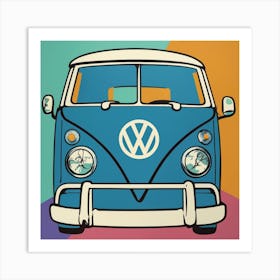 Vw Bus popart Art Print