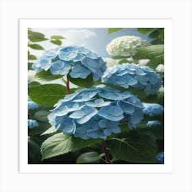 Hydrangeas 1 Art Print