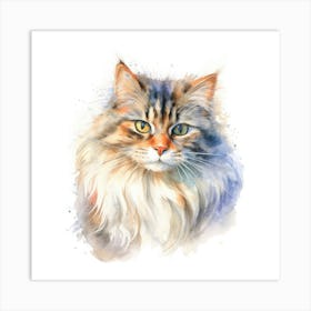 Ragamuffin Cat Portrait 1 Art Print