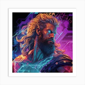 Thor Cybernetic Art Print