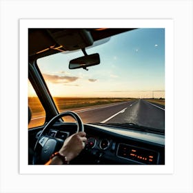 Travel Safety Trajectory Black Movement Observation Vehicle Path Fast Clarity Navigation (1) Art Print