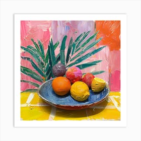 Oranges In A Bowl 1 Art Print