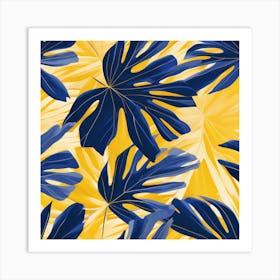 Tropical Leaf pattern art, 112 Art Print