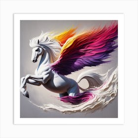 Rainbow Horse Art Print