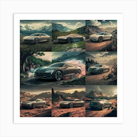 Tesla Concept Art Art Print