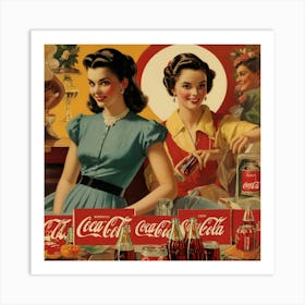 Default Default Vintage And Retro Coca Cola Advertising Aestet 1 (3) Art Print