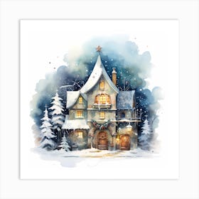 Christmas Easel Dreams Art Print