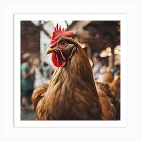 Rooster 6 Art Print