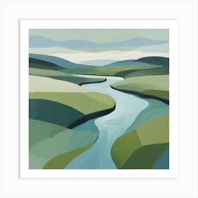 River Valley 5 Art Print