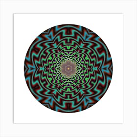 Aztec Mandala Art Print