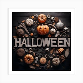 Halloween Pumpkins 1 Art Print