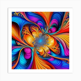 Abstract Hue 5 Art Print