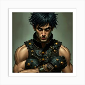 Steampunk Man Art Print