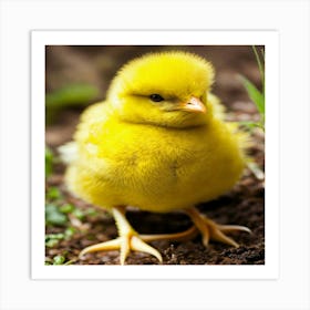 Yellow Chick Art Print