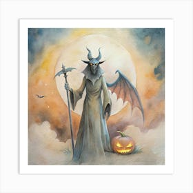 Demon Halloween Art Print