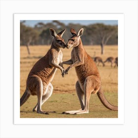Crazy About The Roos Art Print