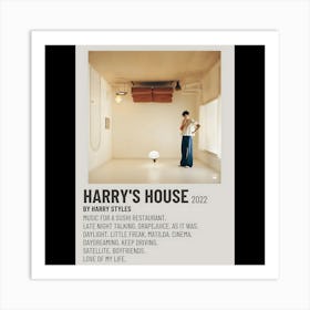 Harry's House - Harry Styles, 2022 Art Print