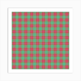 Plaid Fabric 151 Art Print