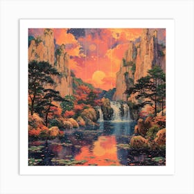 Asian Landscape 1 Art Print