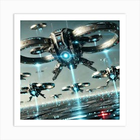 Sentinel Drones Converted Art Print