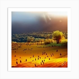 The fields Art Print