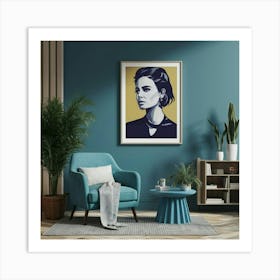 Thinking Blue Line Living Room Art Print Illustrat D5sfofrnsaeuia3dgz8zfq Yo86ulgltbqhnh86pfhuuq Art Print