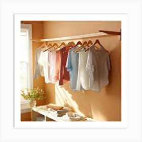 Clothes Rack Art Print