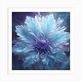 Blue Flower 4 Art Print