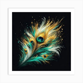 Peacock Feather Art Print