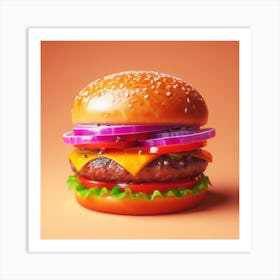 Burger11 Art Print