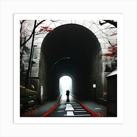 Tunnel In Tokyo Art Print