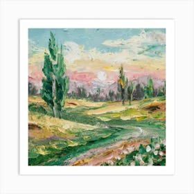 Landscape Painting 2 Art Print