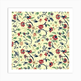 Floral Dream London Fabrics Floral Pattern 4 Art Print