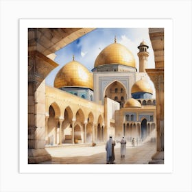 Quds Watercolor Art Print