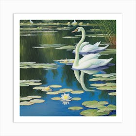 Water Lillies Art Print