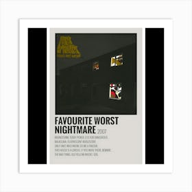 Favourite Worst Nightmare - Arctic Monkeys, 2007 Art Print