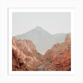 Highway In Desert Art Print