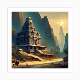 Mountain Temple 8 1 Art Print