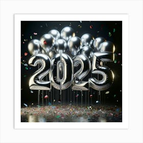 2025 Balloons Art Print