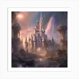 Dreamscape Castle: The Enchantment of Cinderella's Kingdom Art Print