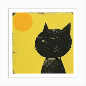 Cat In The Sun 4 Art Print