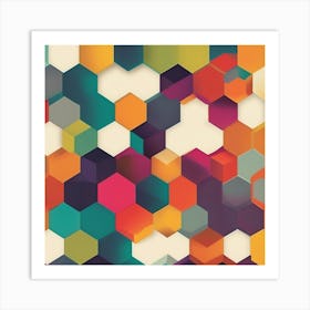 Abstract Geometric Pattern 43 Art Print