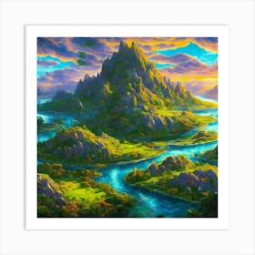 Fairytale Landscape 1 Art Print