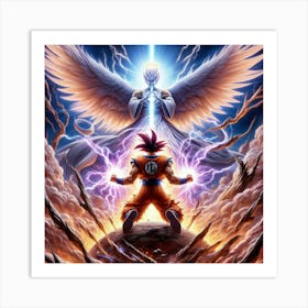 "Goku Vs. Winged Warrior" [Risky Sigma] Art Print