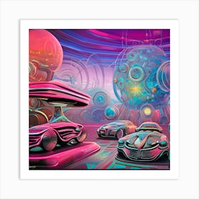 Futuristic Cars 2 Art Print